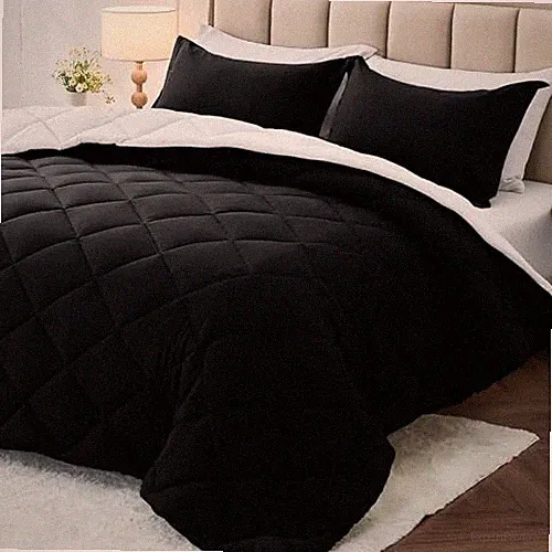 7 Pieces Queen Comforter Set, Reversible Bed in a Bag Queen Size, All Season Bed