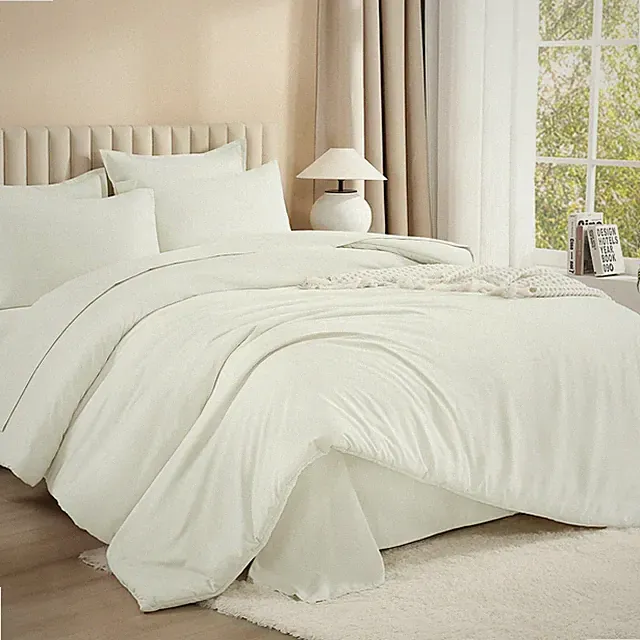 King Size Comforter Set Ivory - 7 Pieces Bed in a Bag King Bedding Comforter Set