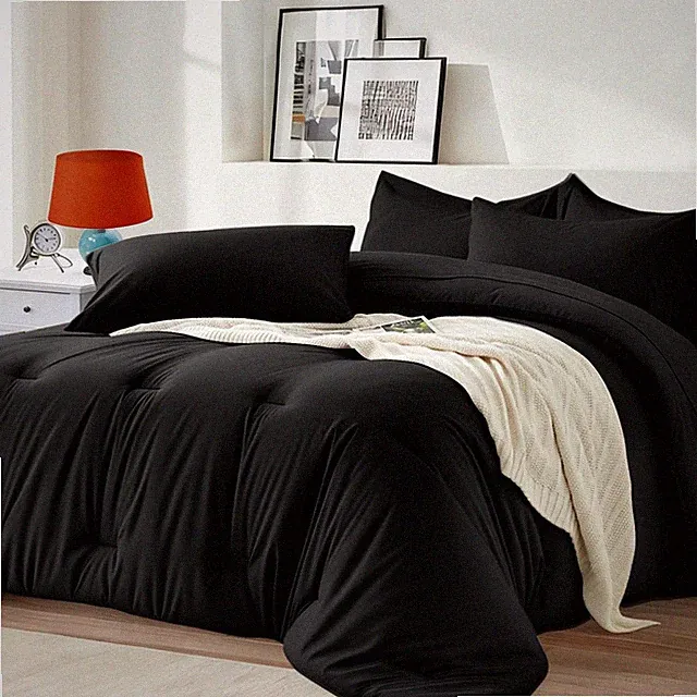 Oversized Queen Comforter Set 7 Pieces - Ultra-Soft Bed in a Bag, Cozy Luxury...