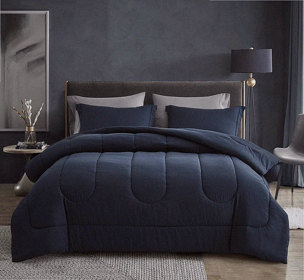 Oversized Queen Comforter Sets 7 Pieces Bed in a Bag - Down Alternative Bed S...