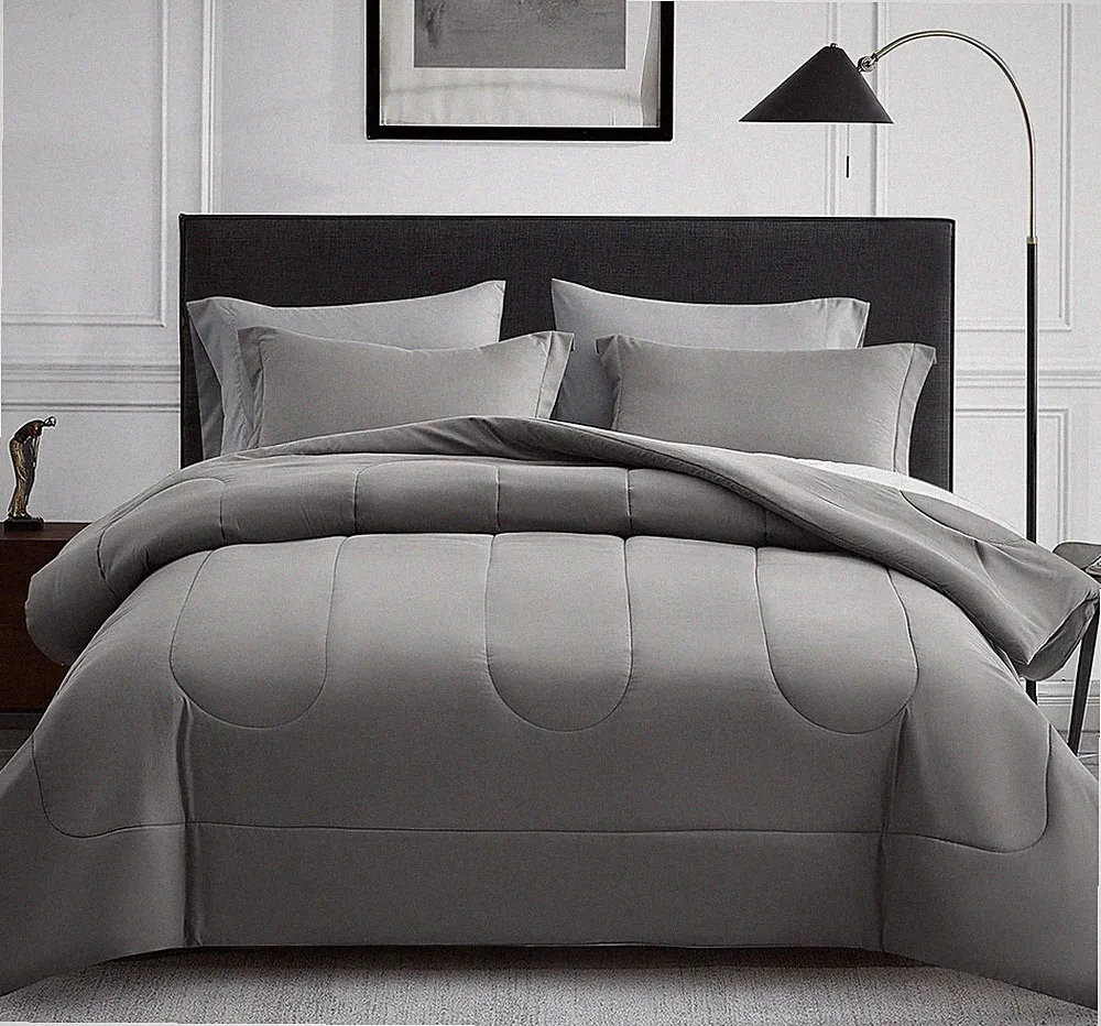 Oversized Queen Comforter Sets 7 Pieces Bed in a Bag - down Alternative Bed Set