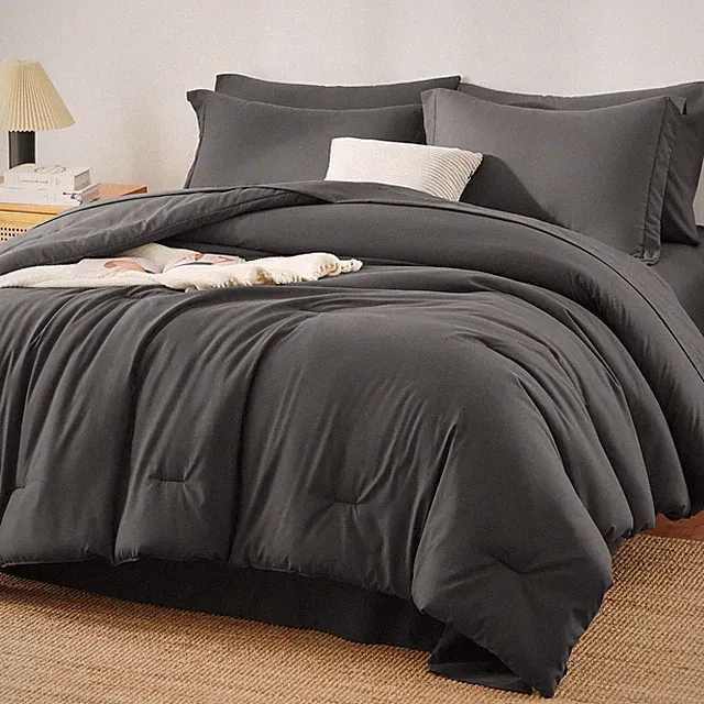 Queen Comforter Set - 7 Pieces Bed in a Bag Queen Size, Luxury Comforter Set...
