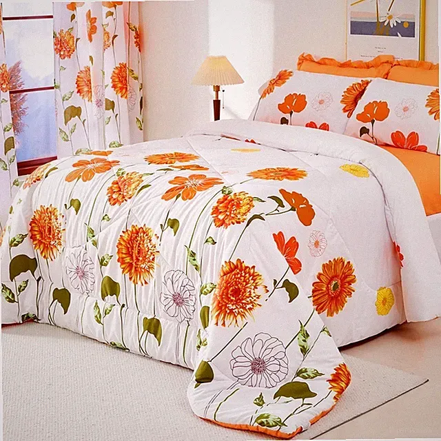 Queen Comforter Set 7 Pieces Reversible Queen Size Comforters (88"x88")