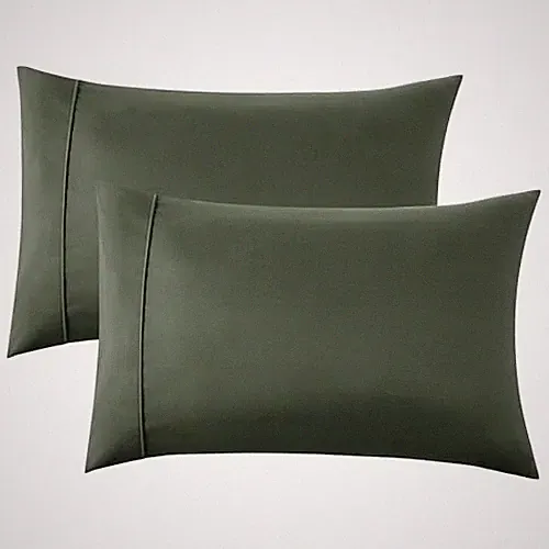 Queen Pillow Cases Set of - Olive Green Queen (20" x 30") 2 06 - Olive Green