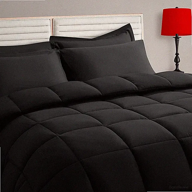 Queen Size Comforter Set - 7 Pieces Bedding Set with Quilted Comforter, Sheets &